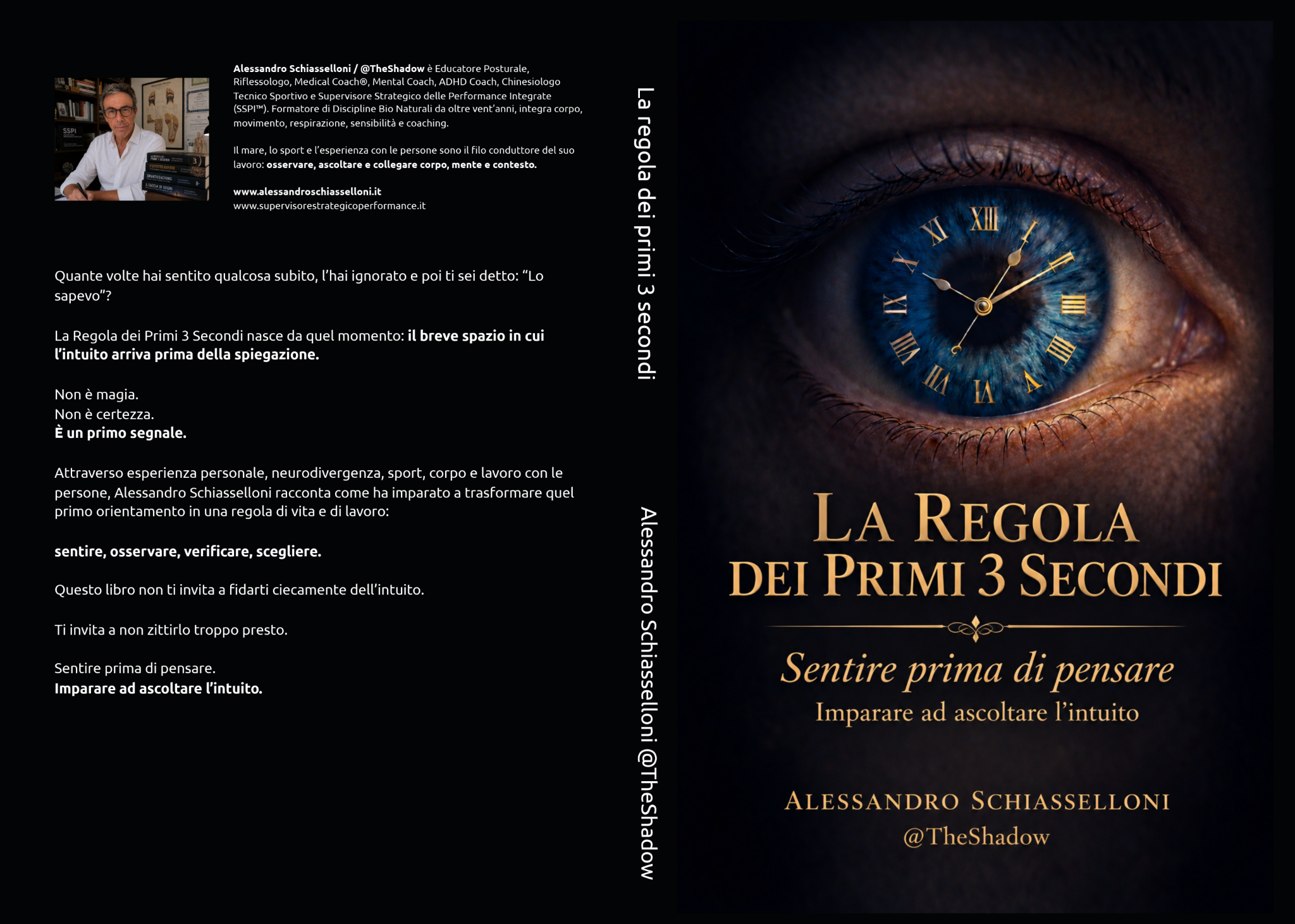 Copertina e retro di La Regola dei Primi 3 Secondi